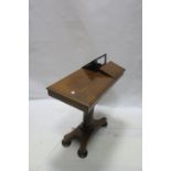 A REGENCY STYLE TELESCOPIC LIBRARY TABLE,