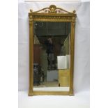 A FINE CONTINENTAL GILTWOOD AND GESSO MIRROR,