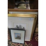 A COLLECTION OF PICTURES, watercolour still life, etc.