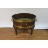 A 20th CENTURY GEORGIAN STYLE WINE COOLER,