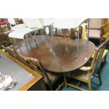 A SEVEN PIECE MAHOGANY DINING ROOM SUITE,