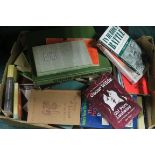 A BOX LOT OF VARIOUS BOOKS,