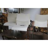 A SET OF FOUR ITALIAN DESIGNER CHAIRS, by GIANCARLO - BISAGLIA.