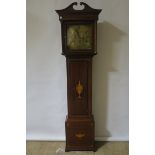 A GEORGIAN STYLE MAHOGANY FRAMED LONG CASE CLOCK,