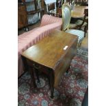 AN EARLY 19th CENTURY MAHOGANY PEMBROKE TABLE,