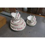 A THIRTY PIECE MYOTT IRON STONE CHINA DINNER SERVICE