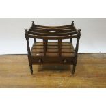 A 19th CENTURY MAHOGANY CANTERBURY,