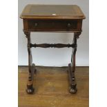 A LATE 19th CENTURY MAHOGANY VENEERED TABLE,