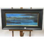 ALAN KINGWELL Seascape at dawn Signed lower right Oil on canvas 30cm X 78cm