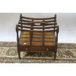 A 19th CENTURY MAHOGANY CANTERBURY,