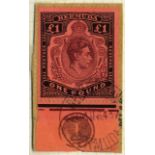 1937-46 used balance collection with .37 (2, one on piece, the other identified as a 'brick-red'