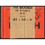 Great Britain. Booklets. 1936 3/- scarlet cover with KE VIII panes, Edition 328. A complete pack