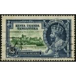 Kenya, Uganda and Tanganyika. 1935 65ct Silver Jubilee used with light slogan cancel, Pl. 2B R8/3