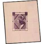 New Zealand. 1935 Die proof on 3d Pictorial (Maori girl) in deep violet on wove paper, without