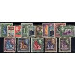 St Vincent. 1938-47 set of fifteen perforated SPECIMEN Type B9, fine mint. SG 149s-159s (£325)/CW