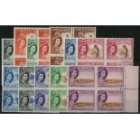 Somaliland. 1953 set of twelve in unmounted mint blocks of four. SG 137-48 (£480)