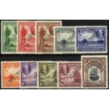 Antigua. 1932 Tercentenary set perforated SPECIMEN Type W8, fine fresh mint. SG 81s-90s (£250)