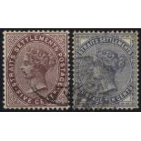 Malaya. Straits Settlements. 1882 5ct and 10ct watermark Crown CC, very good used. SG 48-9 (£220)