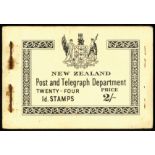 New Zealand. Booklets. 1938 (July) 2/- black on cream cover, mint, some staple rust as often. SG