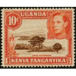 Kenya, Uganda and Tanganyika. 1941 10ct red-brown and orange, perf 14, unmounted mint; well centred.