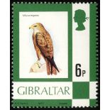 Gibraltar. 1977 6p Black Kite, unmounted mint with watermark inverted. SG 381w (£160)