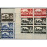 Great Britain. 1959 2/6d - £1 De La Rue high value set of four, watermark multiple Crowns, in
