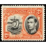 Grenada. 1938-50 2d perf 12½ unmounted mint, R1/1 line across sail. SG 156aa (£250)