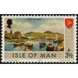 Isle of Man. 1973 3_p with grey-brown border error, unmounted mint. SG 18a (£225)