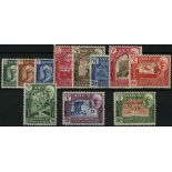 Aden & States. Shihr & Mukalla. 1942 set of eleven perforated SPECIMEN Type D21, mint, the odd