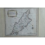 Osborne 1748, a map of the Isle of Man, hand coloured, scale 8 miles = 1 3/4ins