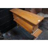 Pair of pine benches, Length 4ft