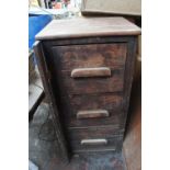 Antique pine three drawer chest