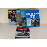 Motor cycle road racing - together with four motor cycle books.