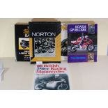 British 250cc Racing Motorcycles - together with four motorcycle books.