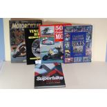 World Superbike Winners - together with four motorcycle books.