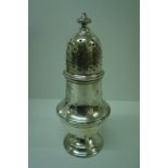 Georgian style silver sugar shaker, Sheffield 1935 6.5ozt