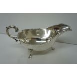 GV silver sauce boat Sheffield 1911 6ozt