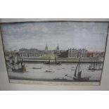 Collection of coloured engravings GII/GIII - Greenwich Hospital, Royal Hospital Chelsea, Fulham