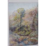 Raymund Dearn, Picnic by the Sulby River, watercolour, signed, 14 x 10 ins