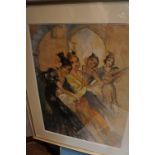 Alan Osterlind (1900/1949 Swedish), Spanish dancers, watercolour, signed, 22 X 16ins