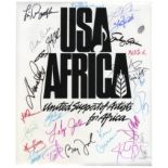 USA for Africa Poster Signed