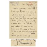 Benito Mussolini Autograph Letter Signed