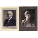 Warren & Florence Harding Signed Photos