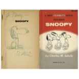 Charles Schulz Snoopy Sketch Signed