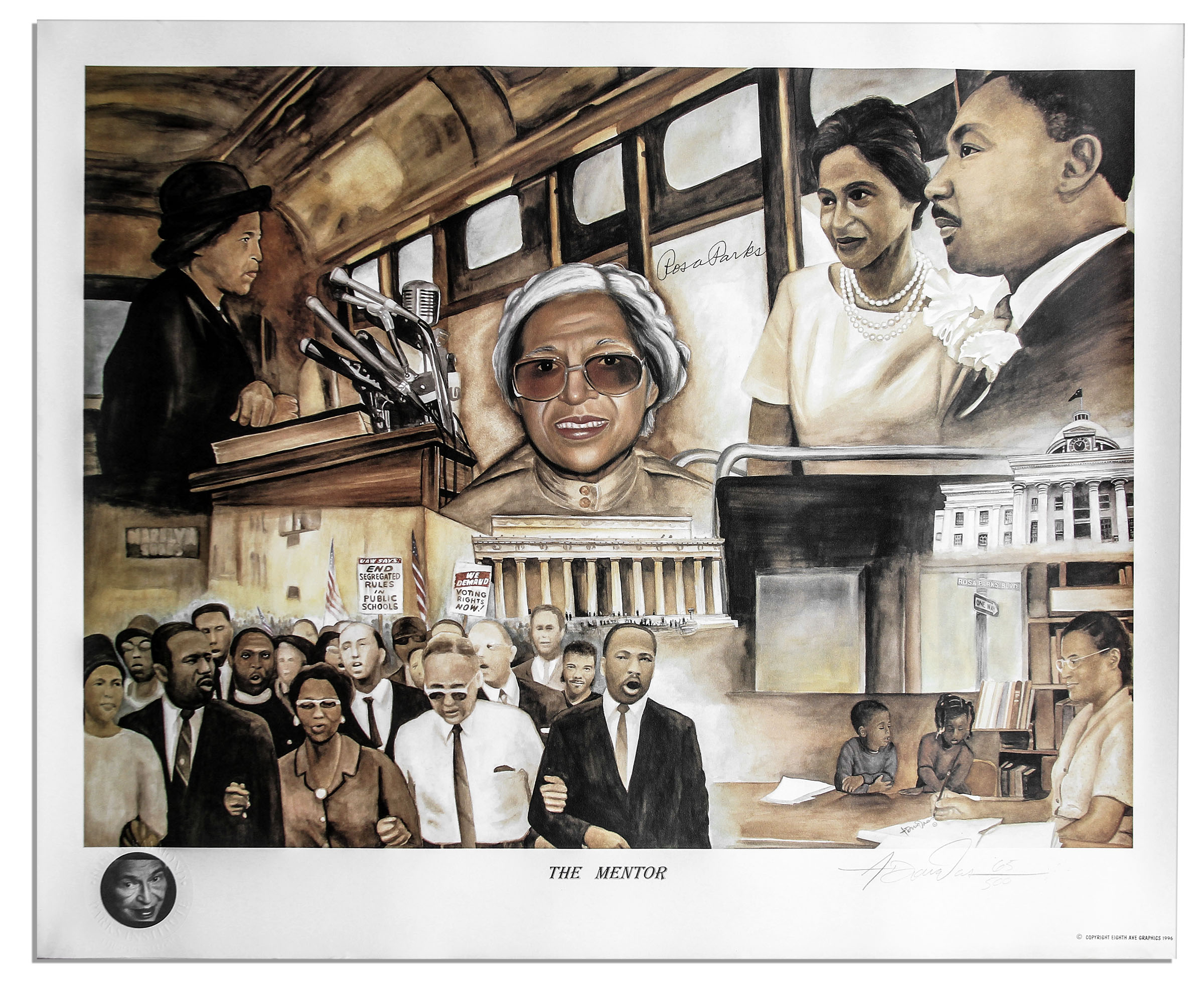 Rosa Parks Signed Poster