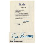 Joe Rosenthal & Ken Murray Document Signed