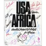 USA for Africa Poster Signed