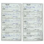 Arthur Ashe Lot of 10 Checks