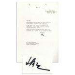 Dwight Eisenhower Letter Signed