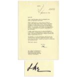 Dwight Eisenhower Letter Signed